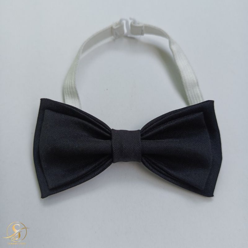Dasi Kupu Kupu Hitam Anak Bahan Matador 10x5cm