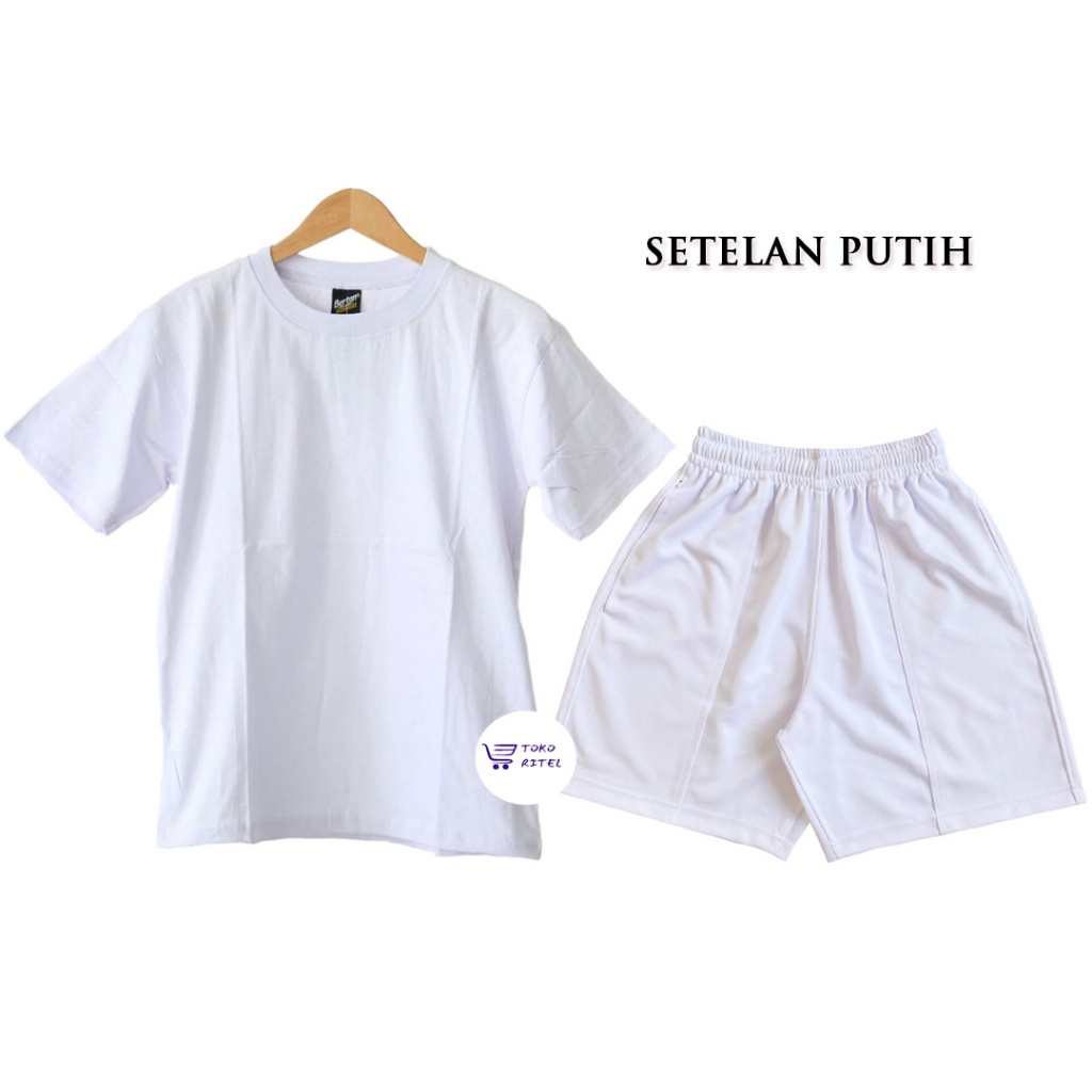 Jual Setelan Putih Polos Tes Akademi / Setelan Putih Polos Tes ...