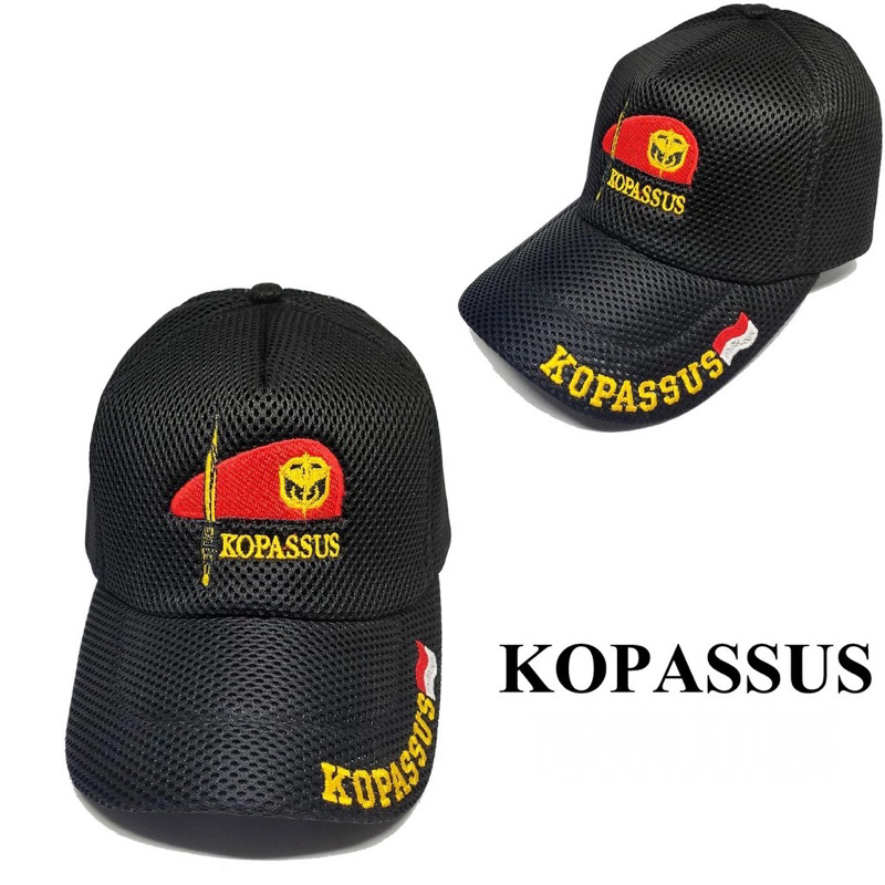 Jual topi double Mess jaring bordir pria wanita sniper tactical komando ...