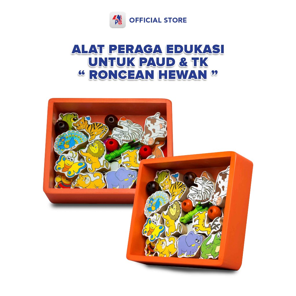 Jual Mainan Edukasi Balok Kayu Roncean Hewan / Puzzle Untuk Anak / UD ...