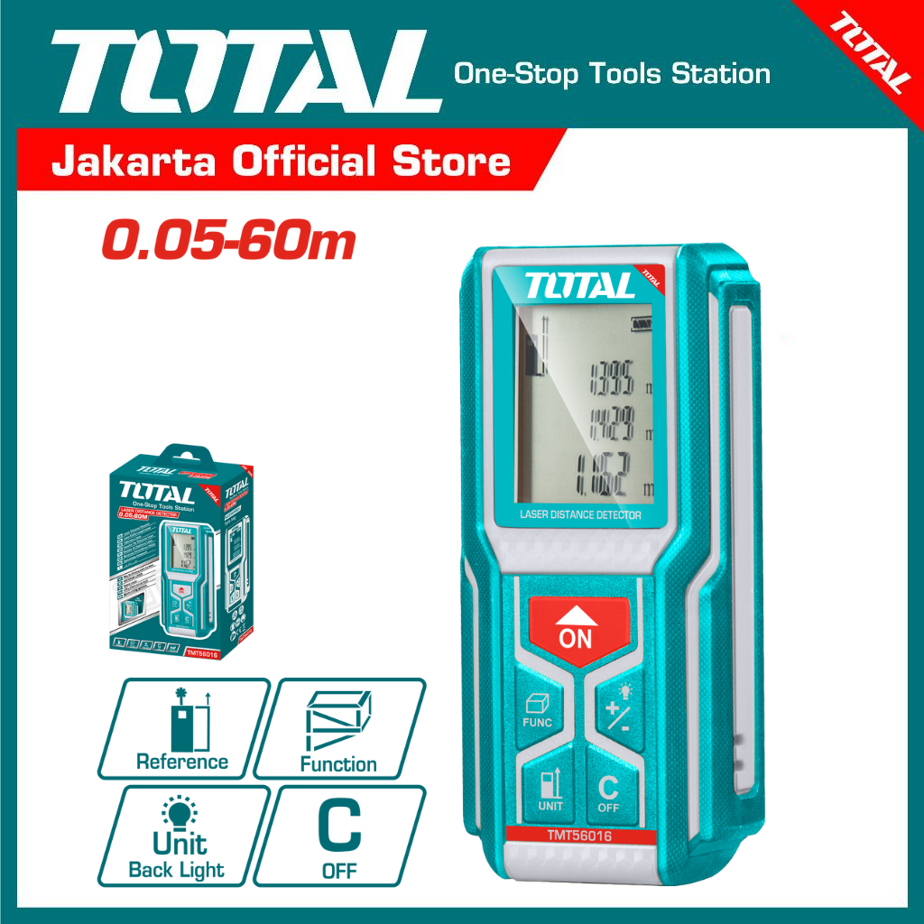 Jual TOTAL Laser distance detector TMT56016 - Laser pengukur jarak ...
