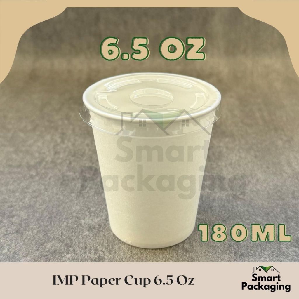 Jual [ISI 50 PCS] IMP Paper Cup 6.5 Oz / Gelas Kertas Sekali Pakai ...