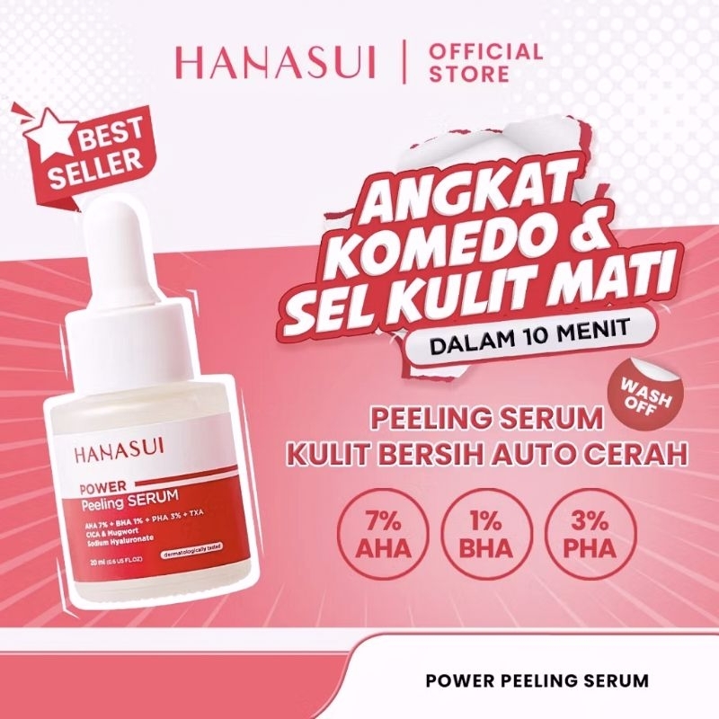 Jual Hanasui Power Peeling Serum AHA+BHA+PHA TXA CICA MUGWORT | 20 ml ...