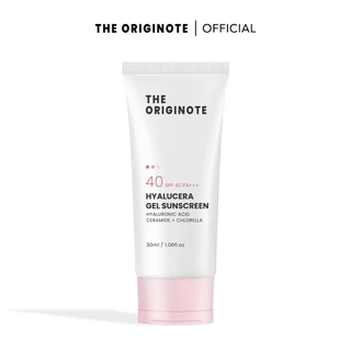 The Originote Hyalucera Gel Sunscreen SPF 40 PA+++ Tabir Surya untuk Skin Barrier Melembapkan Kulit Wajah Menenangkan Kulit Wajah Melindungi Sinar Matahari Sunscreen Melindungi UV dengan Hyaluronic Acid Ceramide