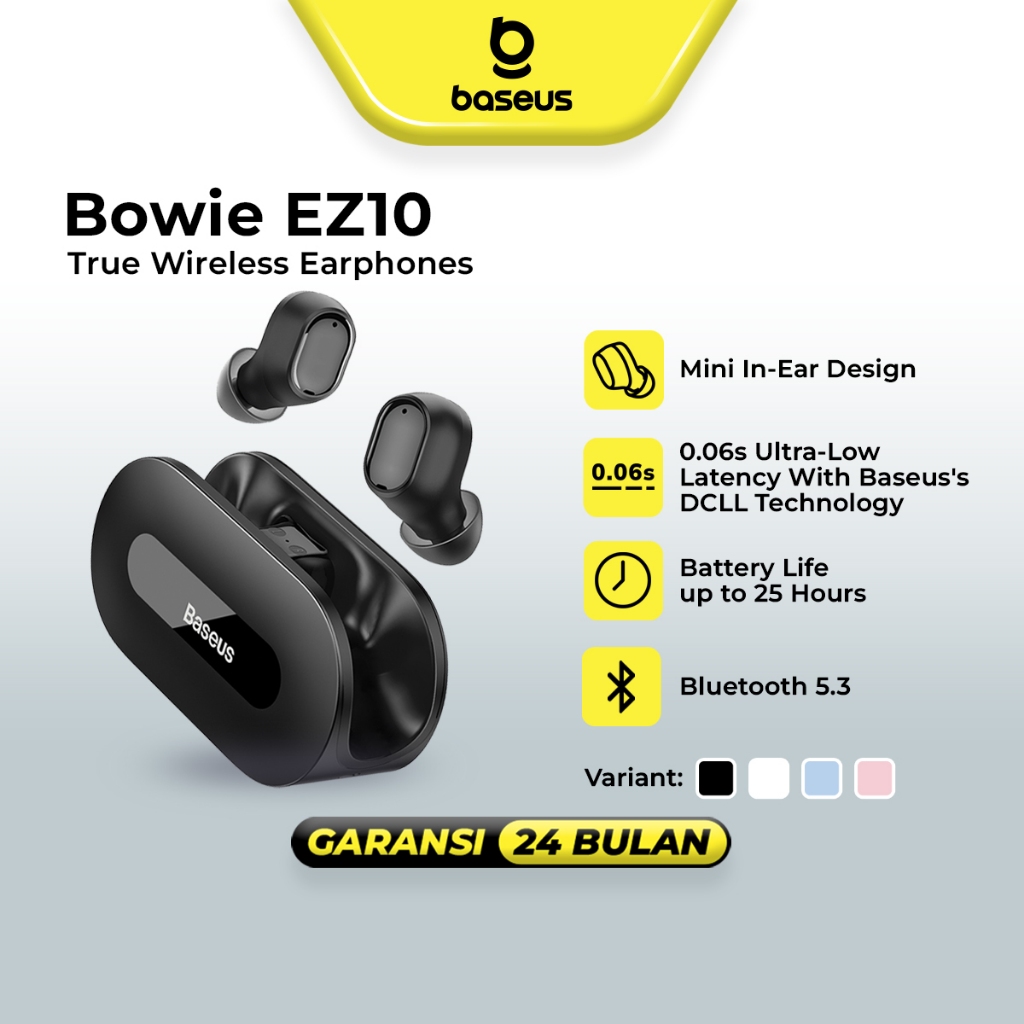 Jual Baseus Bowie EZ10 True Wireless Earphones TWS Mini Earbuds ...
