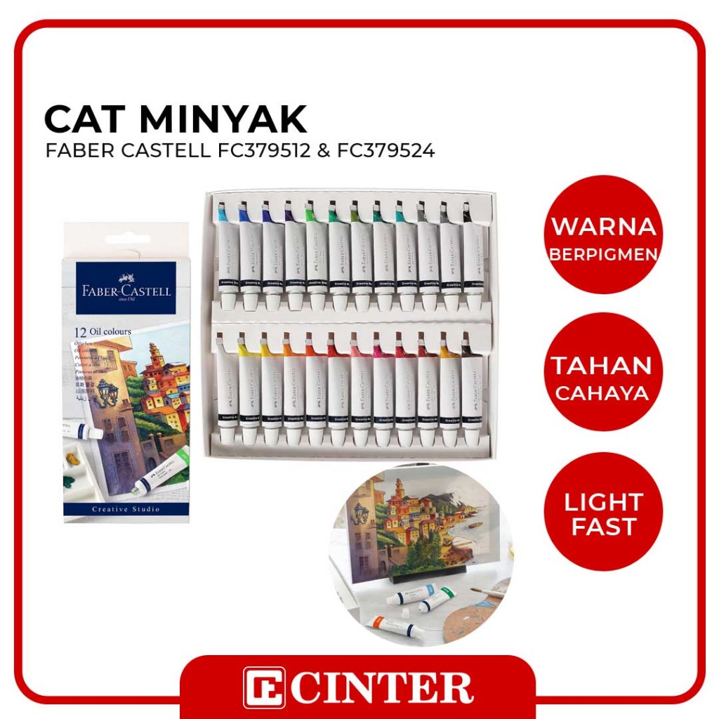 Jual FABER CASTELL - CAT MINYAK / PERLENGKAPAN MELUKIS / OIL COLOUR CS ...