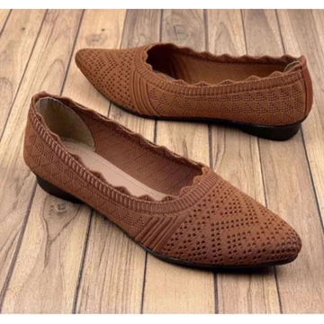 Sepatu Balet Wanita Rajut Import Korea Flatshoes Rajut Import Korea