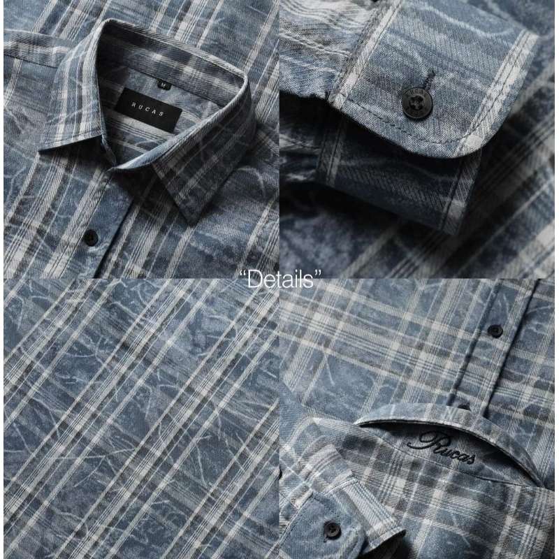Jual RUCAS MIRACLE BLUE WASH FLANNEL SHIRT ORIGINAL KEMEJA RUCASCO ...