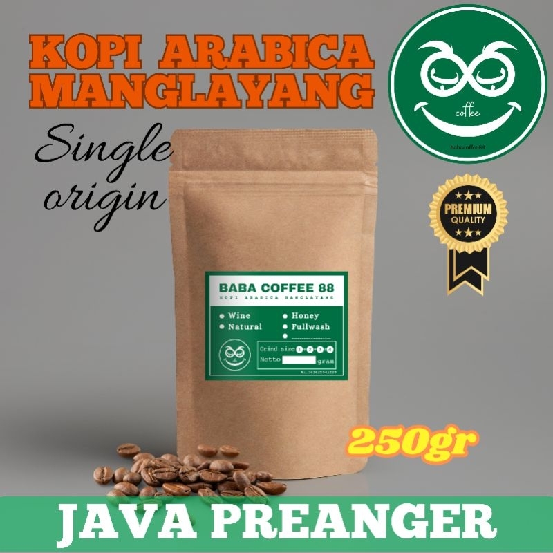 Jual kopi manglayang procces fullwash 250gr | kopi arabica manglayang ...
