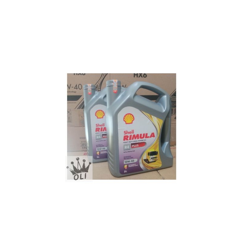 Jual SHELL Rimula R4 plus R4 X 15W 40 15W40 Liter Original 100% ...