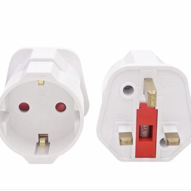 Jual Colokan kaki 3 umroh Haji Singapore Converter Eu To Uk / Konverter ...