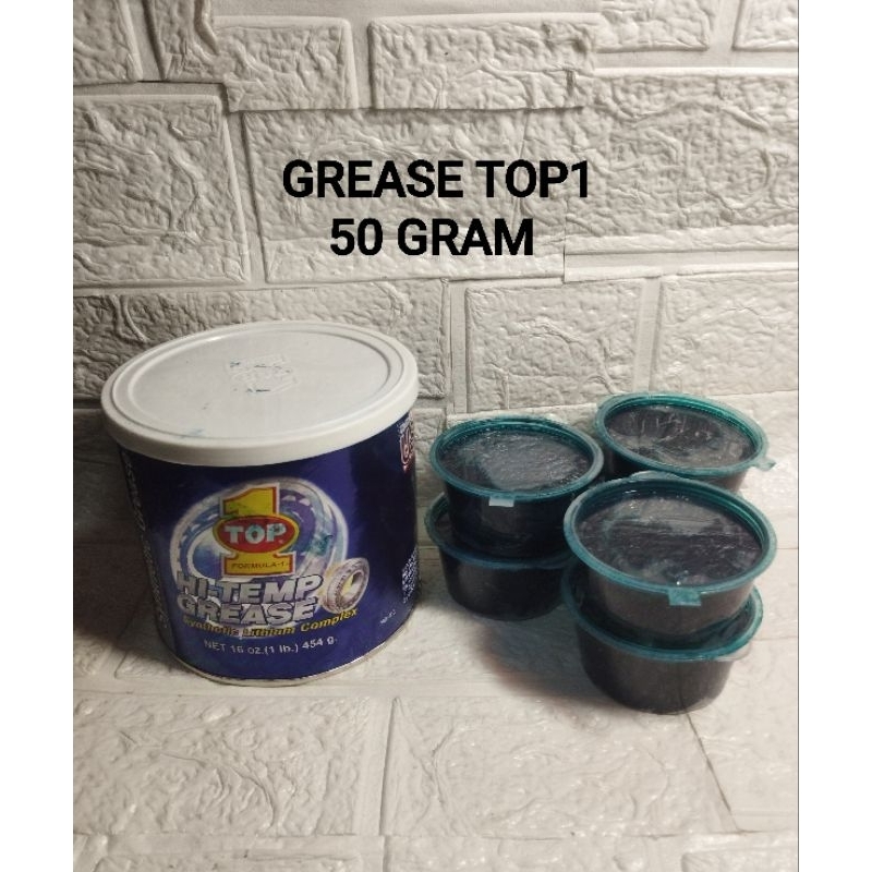 Jual Grease gemuk Top 1 Hi temp repack 50 gram | Shopee Indonesia
