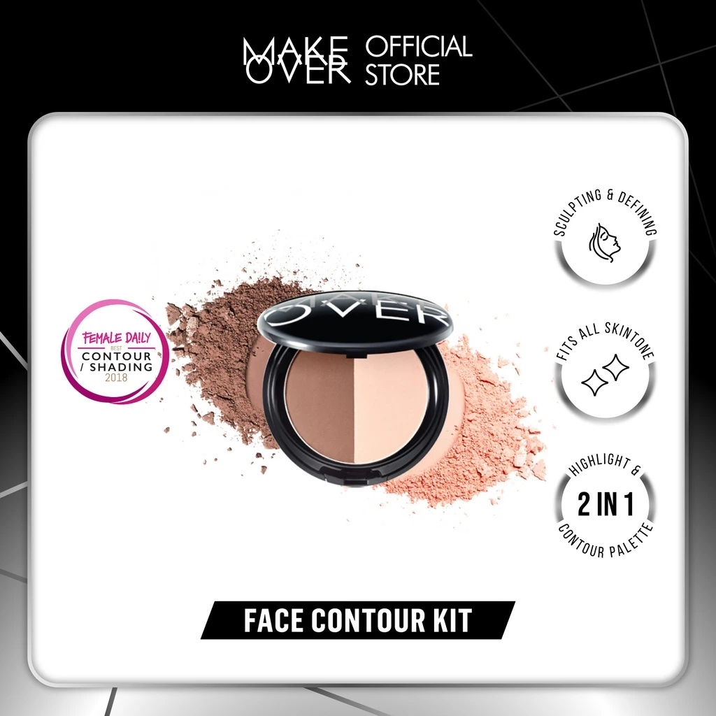 Make Over Face Contour Kit 12 g - Kontur dan Sorotan Wajah
