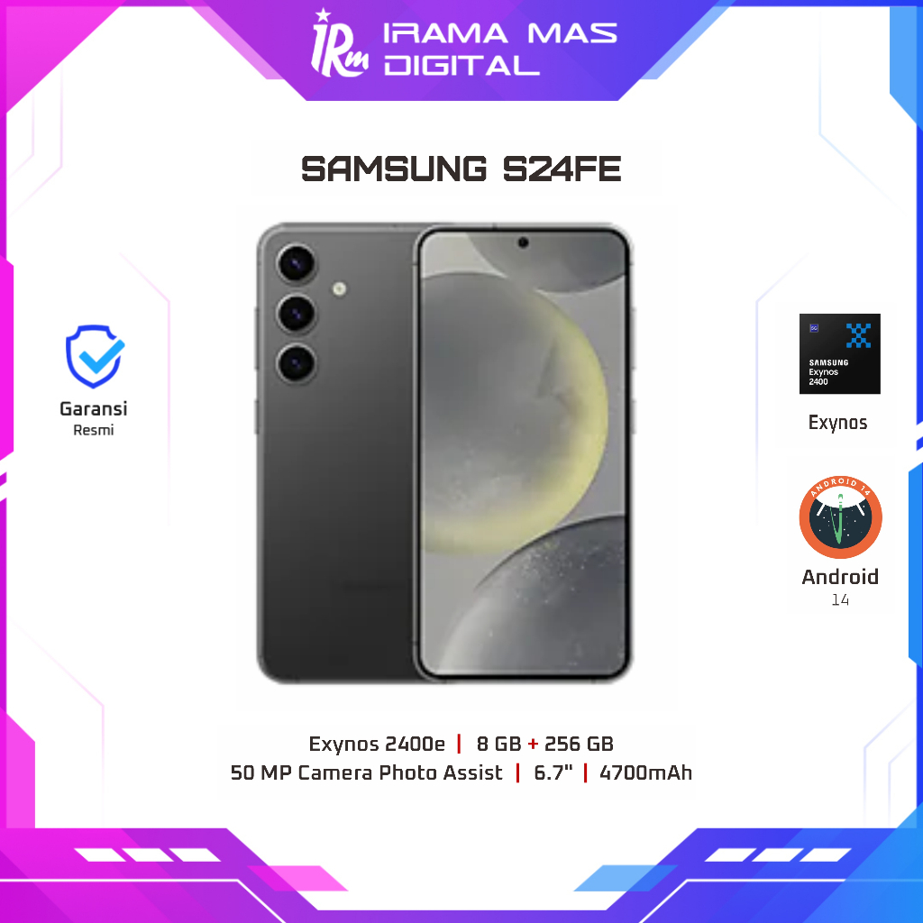 Jual SAMSUNG S24FE - 8GB/256GB (Blue, Grey, Graphite) | Shopee Indonesia