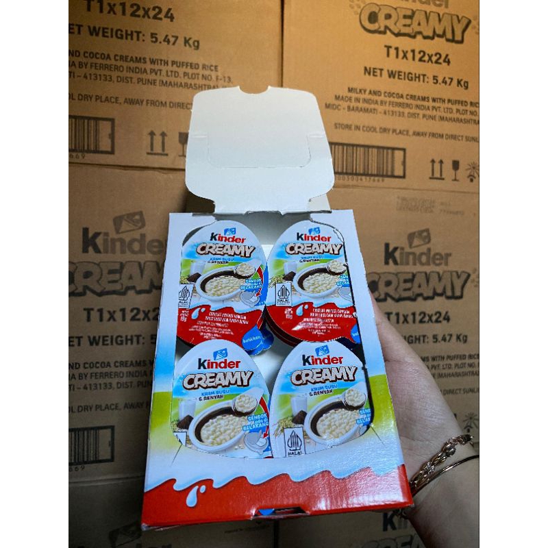 Jual kinder creamy /box isi 12pcs | Shopee Indonesia
