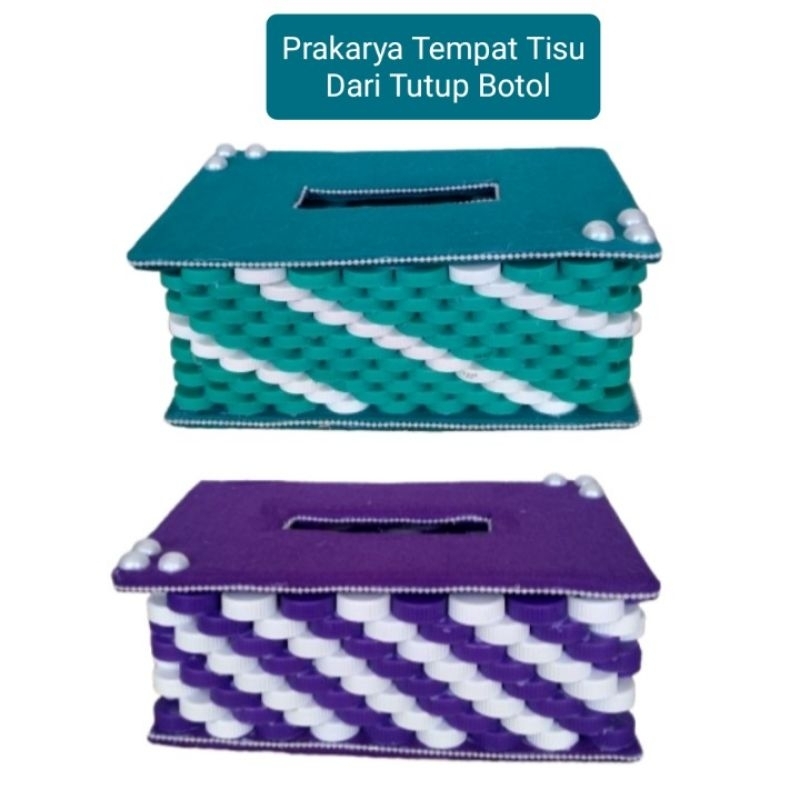Jual PRAKARYA TEMPAT TISU DARI TUTUP BOTOL READY SESUAI PILIHAN ...
