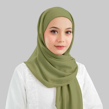 Kerudung Segitiga Inner Square 2 Layar Segiempat Pollycotoon