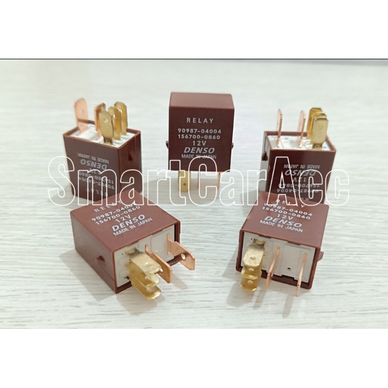 Jual Relay Relai Rilay Denso Coklat 5 kaki 5 pin 12v 12volt Japan ...