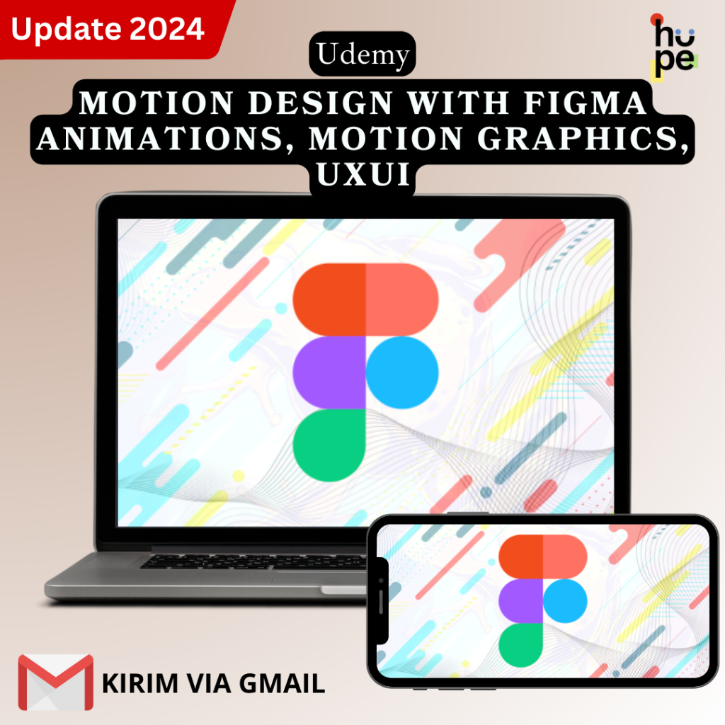 Jual Ecourse Motion Design with Figma Animations, Motion Graphics, UXUI