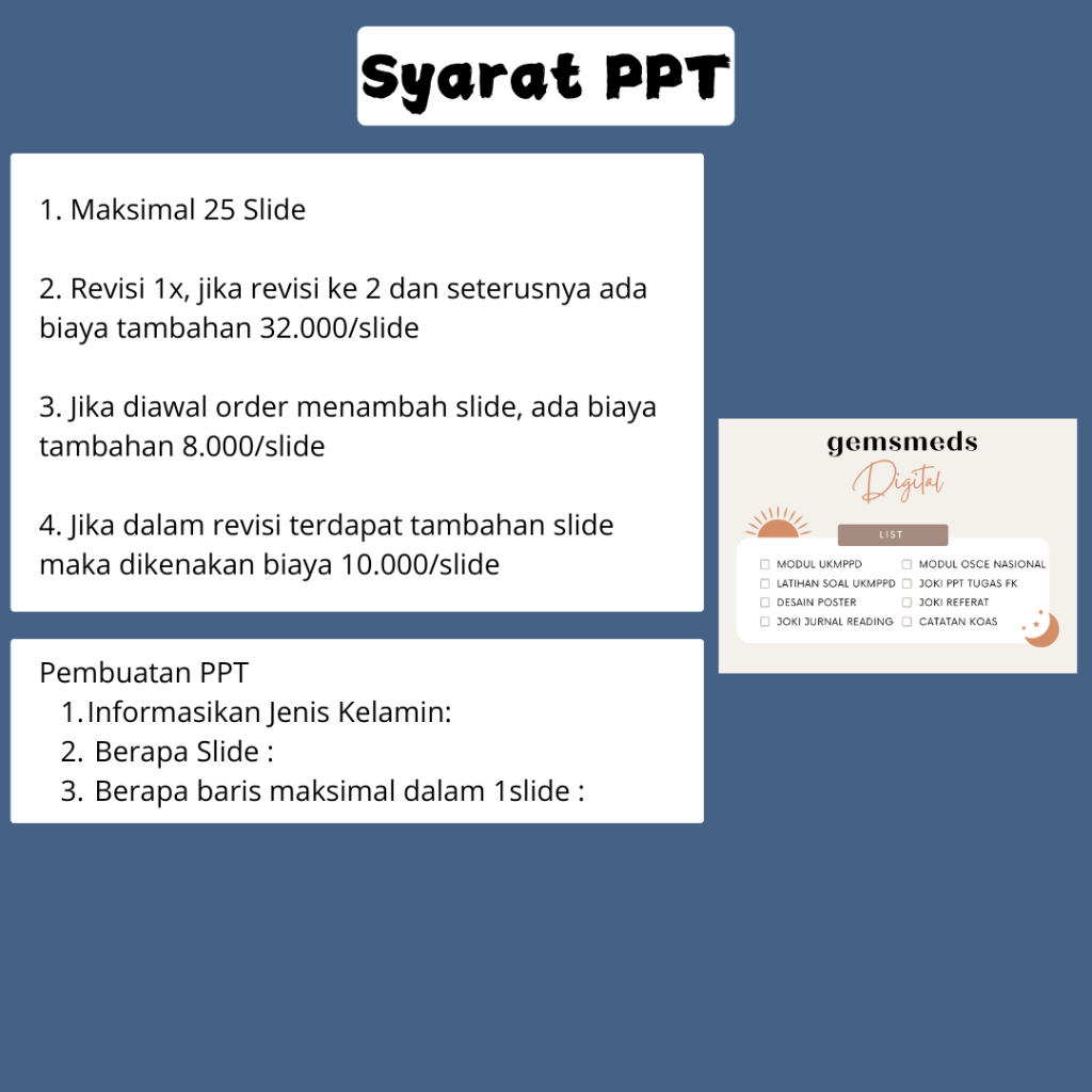 Jual JASA PEMBUATAN PPT KEDOKTERAN | POWER POINT | KOAS | PREKLINIK ...