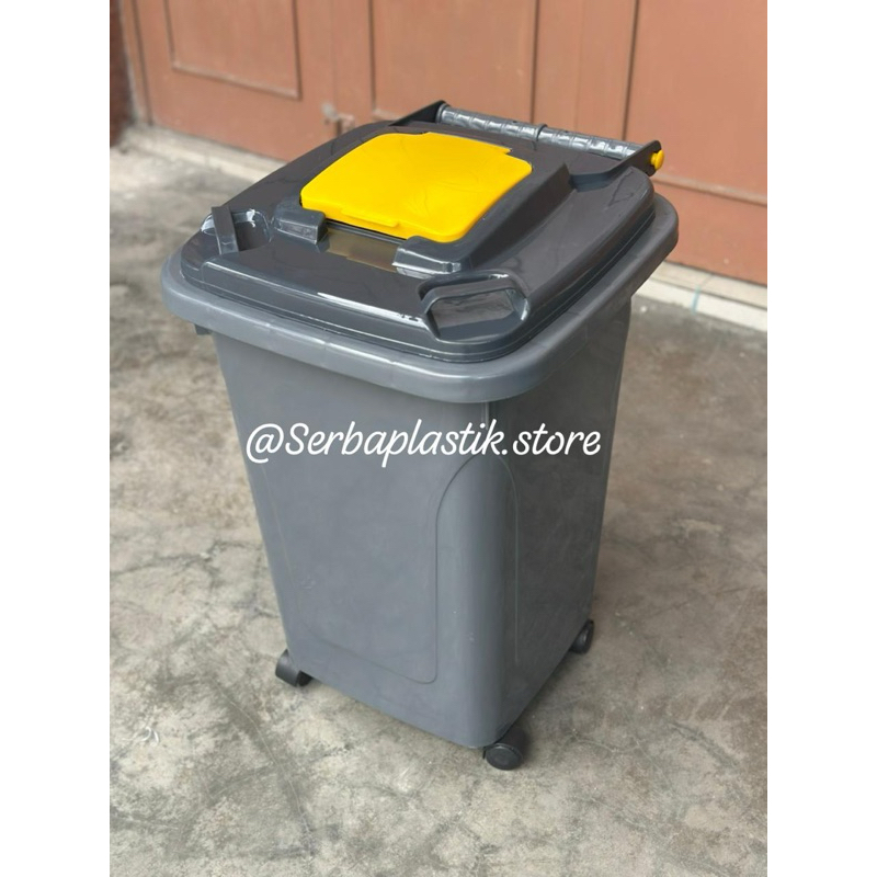 Jual Tempat sampah roda 50L / tempat sampah 50ltr / tong sampah ...