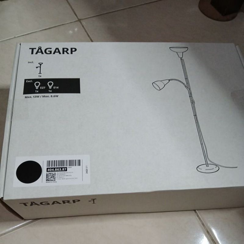 Jual IKEA TAGARP floor standing lamp reading lamp 2 sorot lampu lantai ...