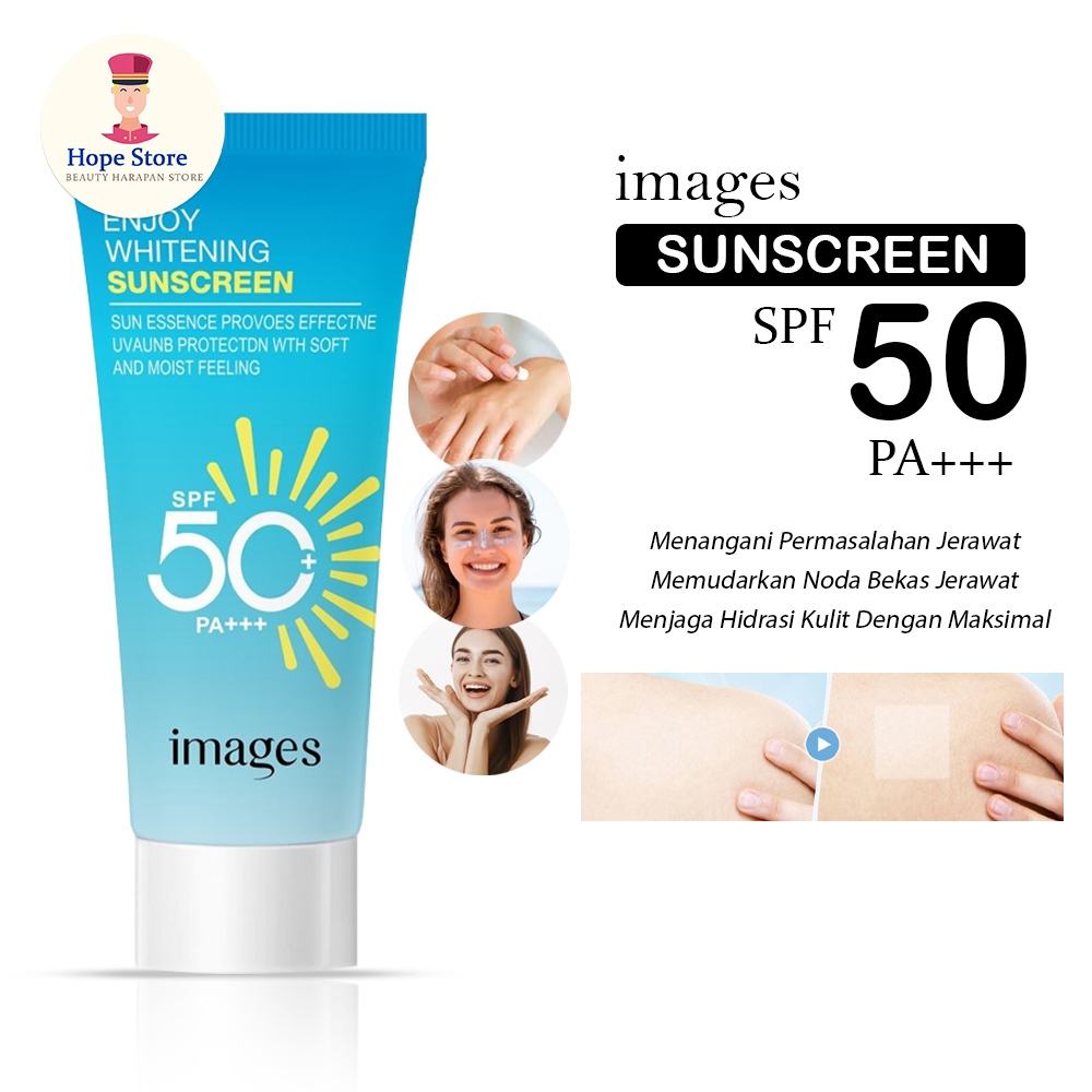 Jual Sunscreen SPF50 PA+++ / Images Sunscreen Sun Block Tahan Lama