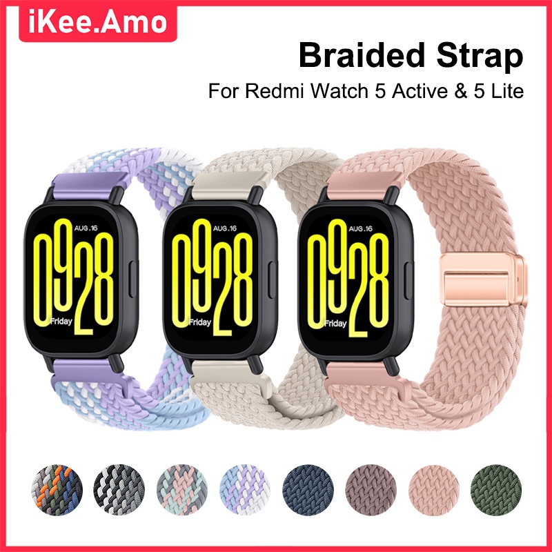 Nylon Strap for Redmi Watch 5 Active / 5 Lite Magnetic Buckle Replacement Wristband