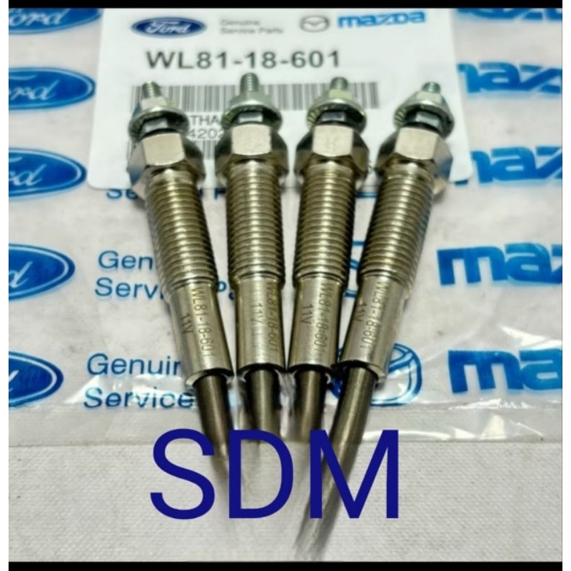 Jual BUSI PEMANAS GLOW PLUG FORD RANGER EVEREST MAZDA BT 50/2.5 TDI(11V