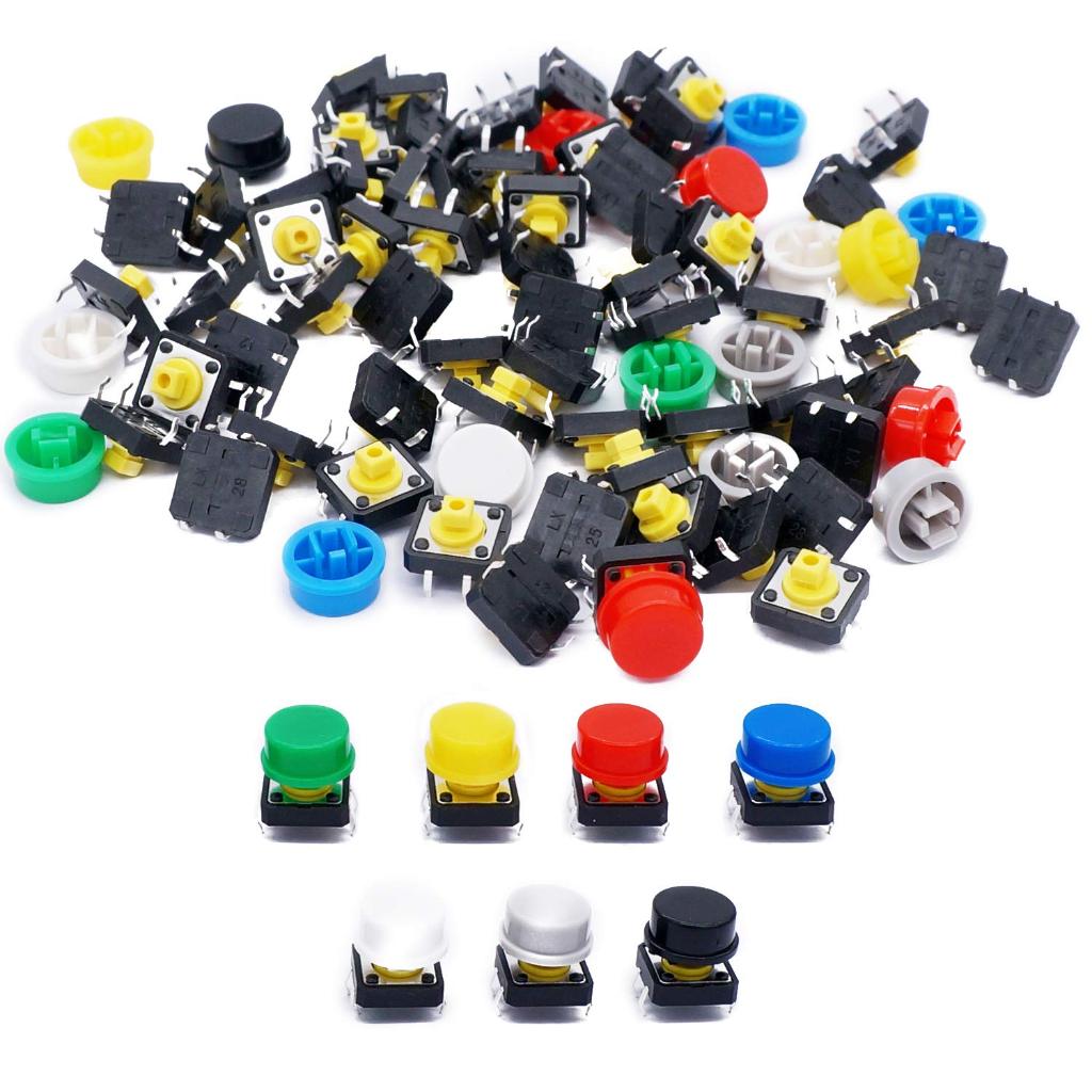 Jual Omron Push Button Switch 12x12x7.3mm B3F 4055 Saklar Tekan Cap ...