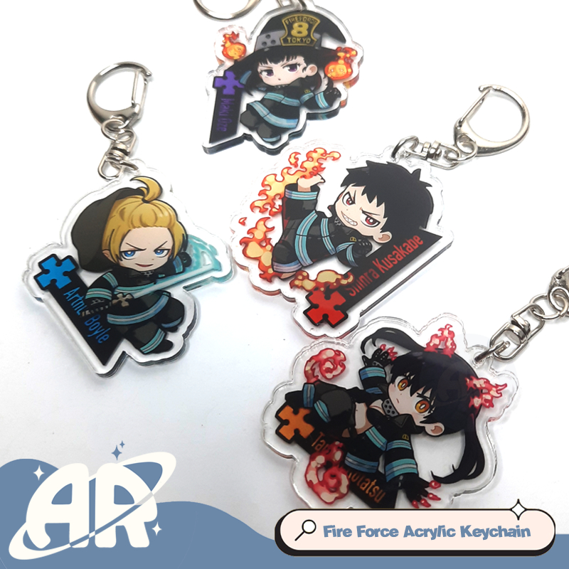Jual Fire Force Acrylic Keychain - Ganci Akrilik Anime - Gantungan ...