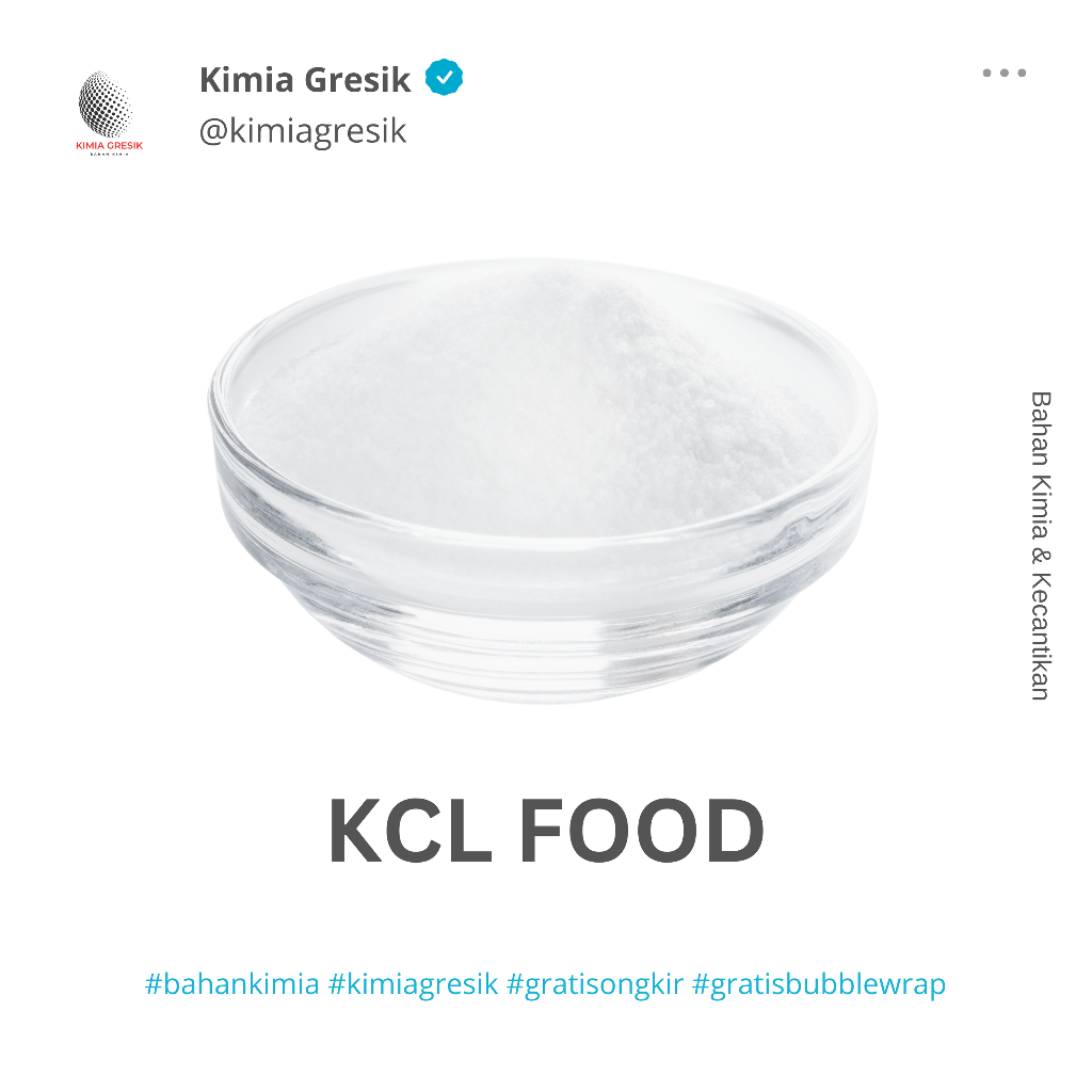 Jual KCL Food Grade Kalium Klorida Untuk Makanan 100 gr | Shopee Indonesia