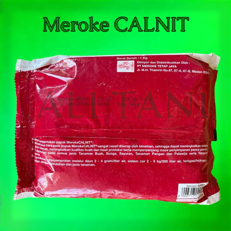 Jual CALNIT Kemasan 1 KG Pupuk Kalsium Nitrat untuk Nutrisi Hidroponik ...