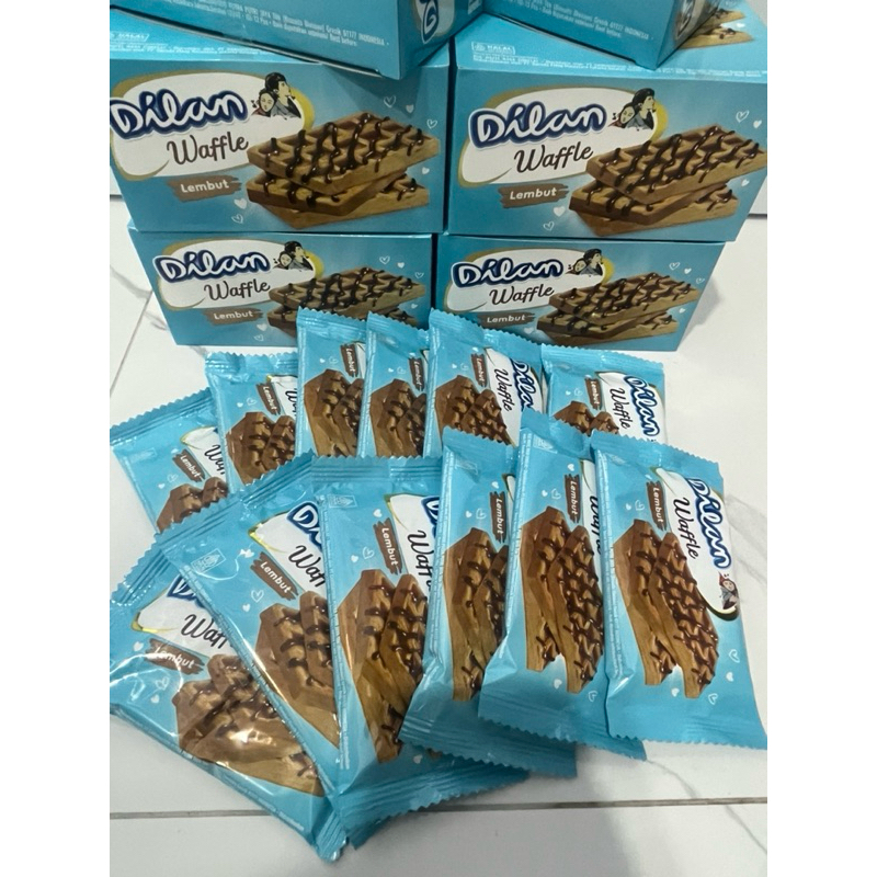 Jual DILAN WAFFLE RASA COKELAT HALAL 1 BOX ISI 12 PCS | Shopee Indonesia