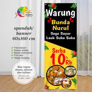 Jual Cetak Spanduk Banner Warung Serba Sepuluh Ribu | Shopee Indonesia