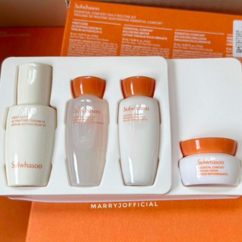 Jual Sulwhasoo Essential Comfort Daily Routine Kit ( 4pcs ) | Shopee ...