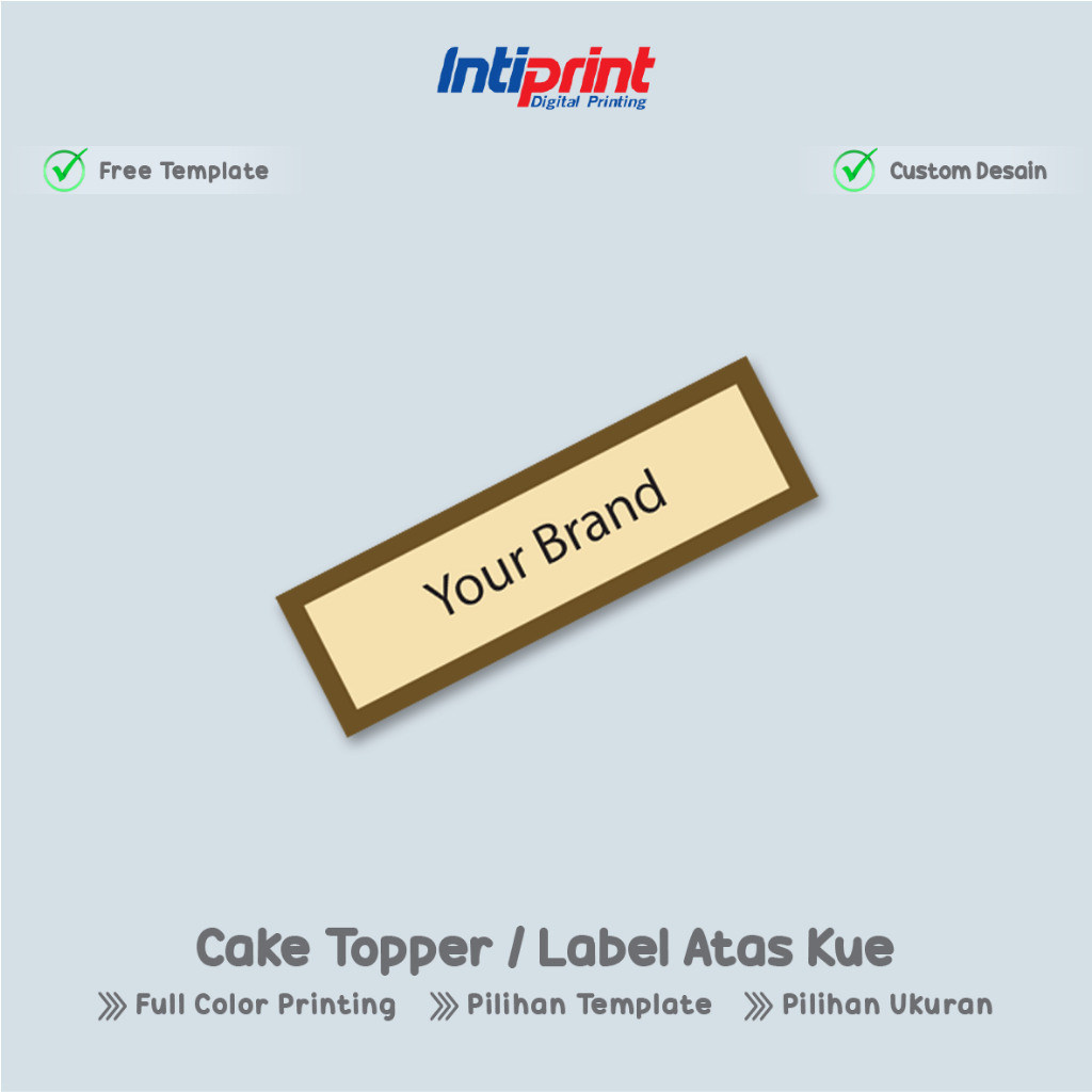 Jual Cake Topper / Label Atas Kue Bahan Tebal AC 310 Gram Cake Toper ...