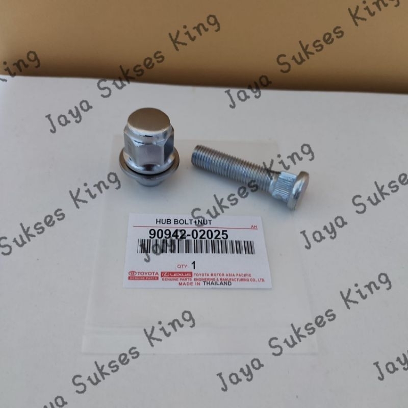 Jual baut roda + mur hilux innova inova 90942-02025 per set | Shopee ...