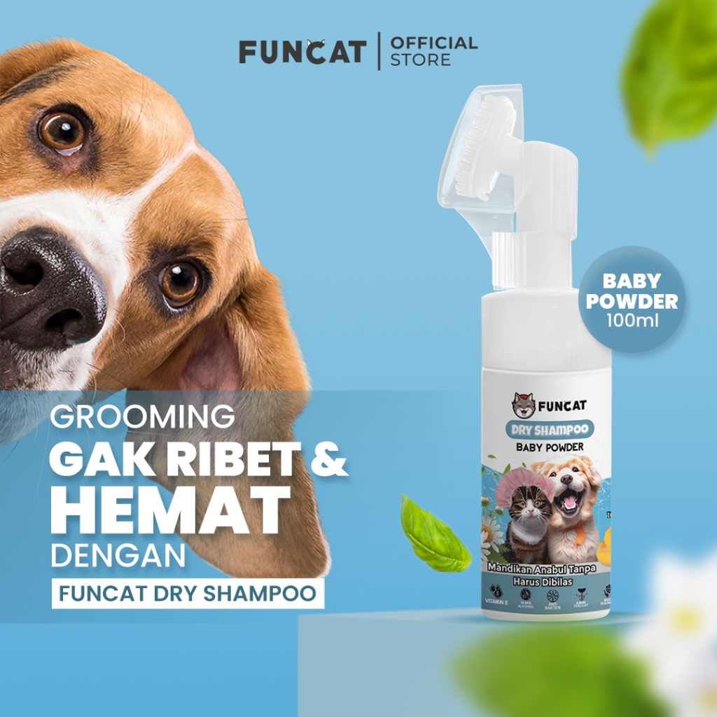 Jual FUNCAT Pet Dry Shampoo Kucing Dan Anjing Sabun Kering Tanpa Bilas ...