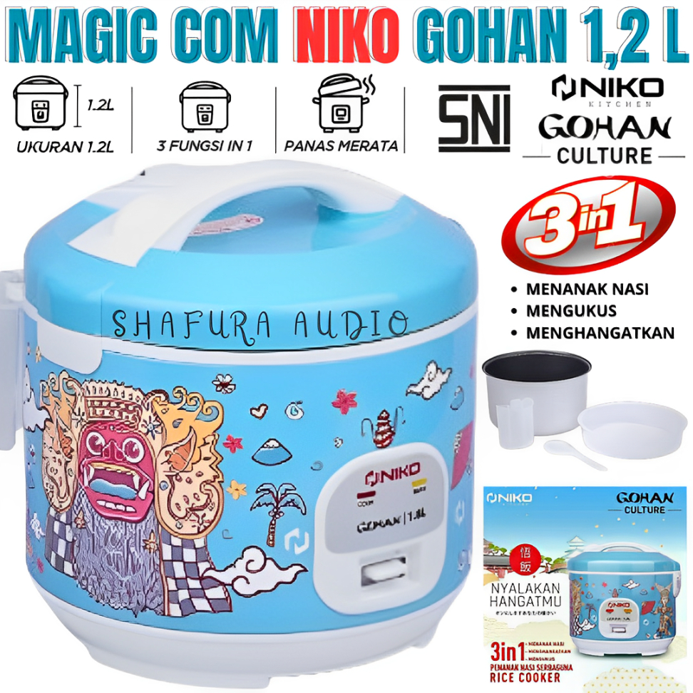 Jual Promo Termurah Mejikom Niko Gohan Culture 1,2 Liter | Rice Cooker ...