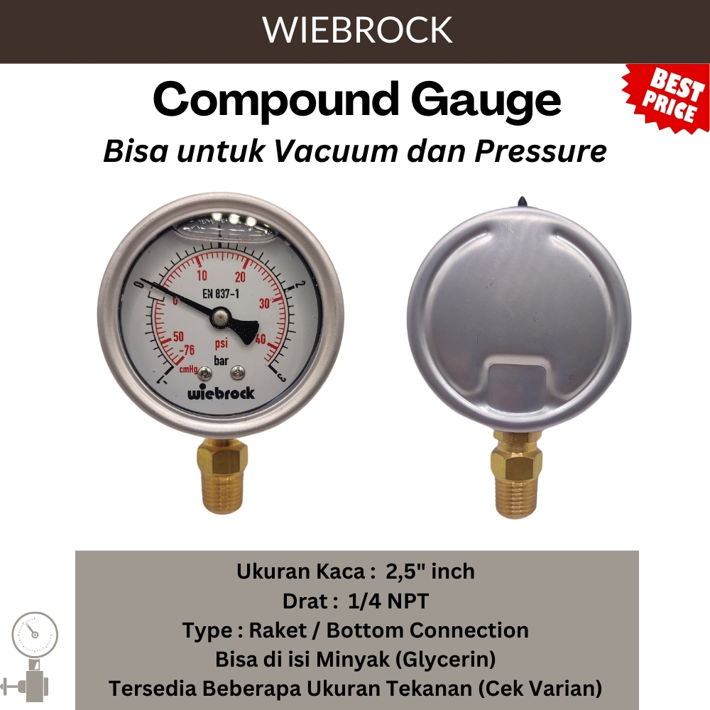 Jual Compound Gauge 2,5