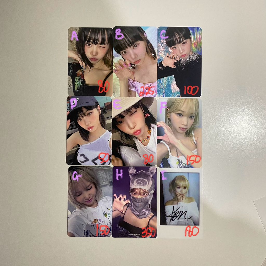 LE SSERAFIM SHOPEE kpopmerch 50枚 LE SSERAFIM kpopmerch SHOPEE ウンチェ - メルカリ