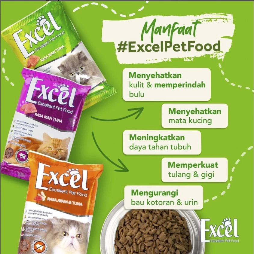 Jual Excel Adult 500 gram Freshpack Dry Food SPX instant | Shopee Indonesia