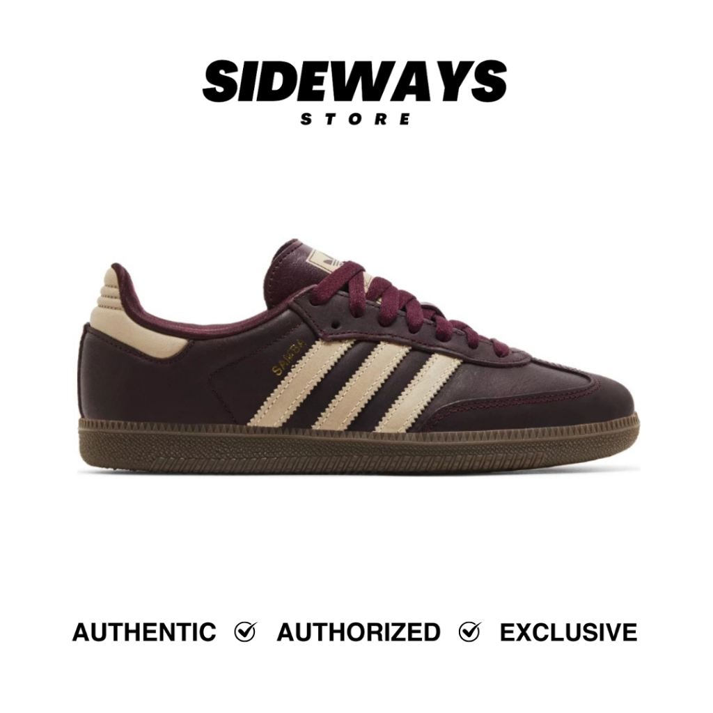 Jual Adidas Samba OG Maroon Crystal Sand Gold Metallic (IF7004 ...
