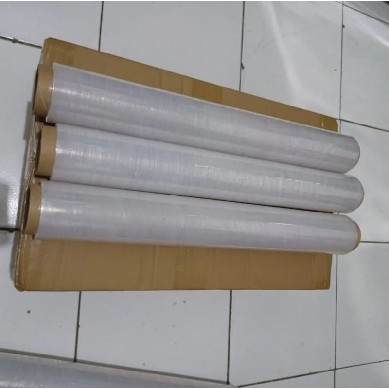 Jual Plastik Stratch Film Wrapping Wrap Jumbo 50cm x 17 Micron 200 250 ...