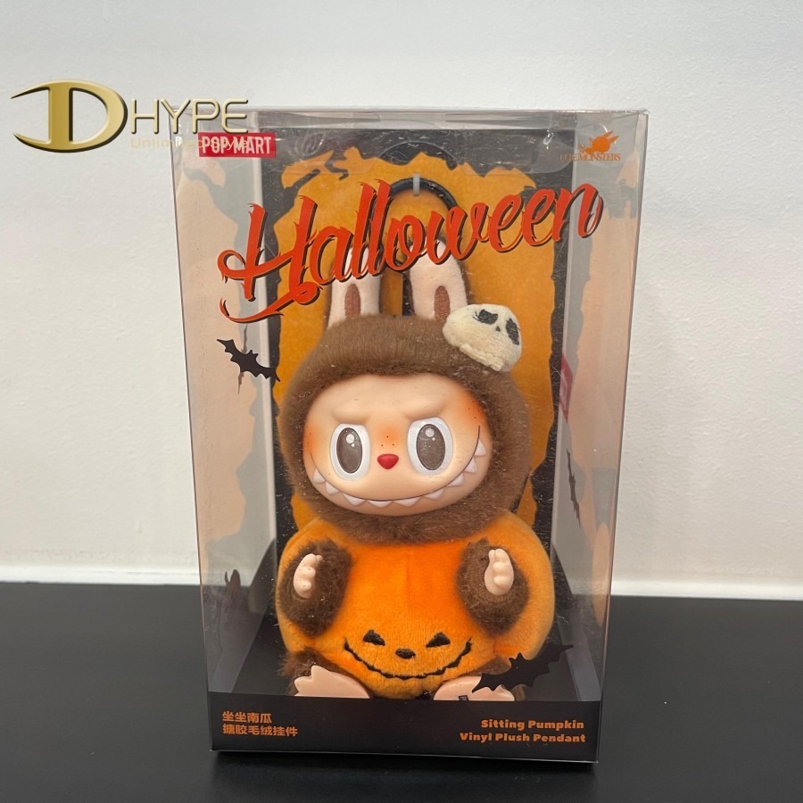 Jual LABUBU POP MART HALLOWEEN SITTING PUMPKIN PENDANT DOLL 100 Id 11134207 7rasm