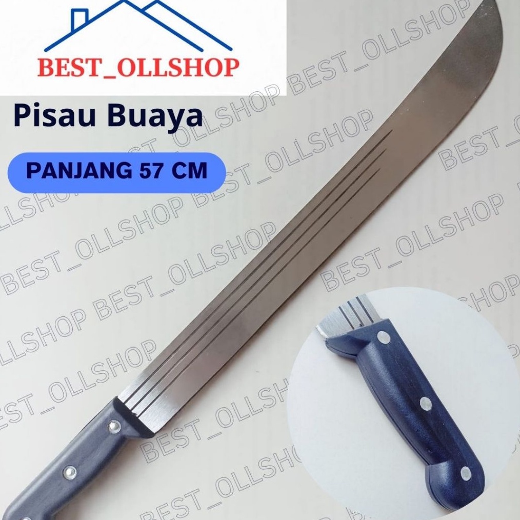 Jual Pisau Serbaguna Gagang PVC CROCODILE Pisau Panjang 18 inch 57 Cm ...