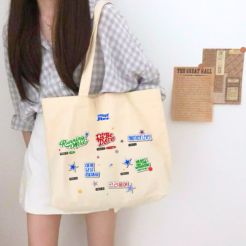 BTS JIN Happy Big Tote Bag