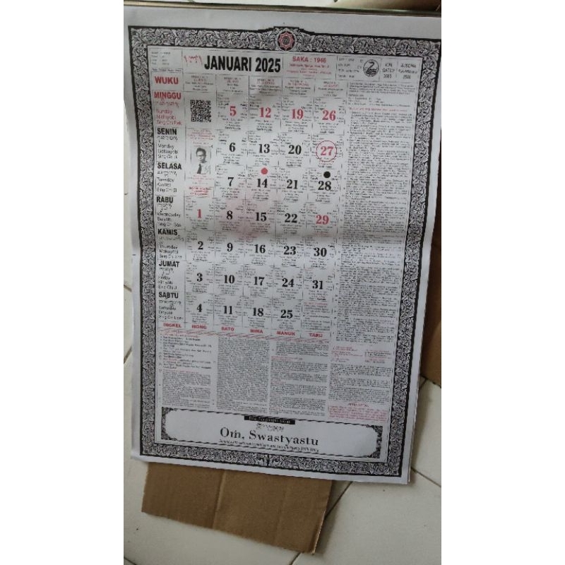 Jual kalender 2025 Eceran Bangbang Gede Rawi 2025 | Shopee Indonesia