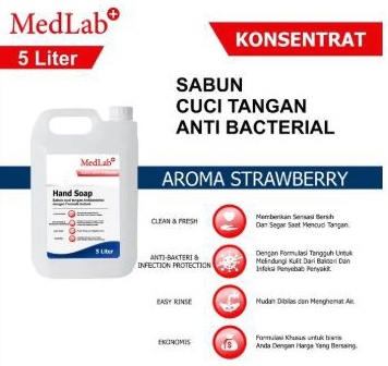 Jual Hand Soap Sabun Cuci Tangan Medlab Konsentrat 5 liter KODE U7M6 ...